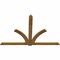 Ekena Millwork Redmond Rough Sawn Timber Gable Bracket, Western Red Cedar, 108"W x 72"H x 2"D x 6"F, 16/12 Pitch GBW108X72X0206RED00RWR - alternate 2